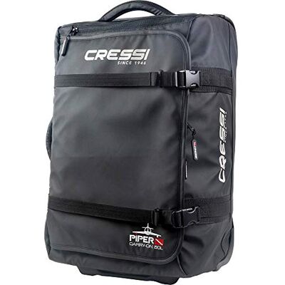 Cressi Piper Leichter Trolley Koffer Handgepäck mit Rollen Reisetasche für Flugreisen, Ultraleicht Reisegepäck mit Teleskopgriff, Kompressionsgurten und Organizer für Sport und Urlaub Cressi Piper Leichter Trolley Koffer Handgepäck mit Rollen Reisetasche für Flugreisen, Ultraleicht Reisegepäck mit Teleskopgriff, Kompressionsgurten und Organizer für Sport und Urlaub