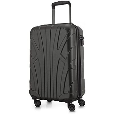 suitline Handgepäck Hartschalen-Koffer Koffer Trolley Rollkoffer Reisekoffer, TSA, 55 cm, ca. 34 Liter, 100% ABS matt, Graphite suitline Handgepäck Hartschalen-Koffer Koffer Trolley Rollkoffer Reisekoffer, TSA, 55 cm, ca. 34 Liter, 100% ABS matt, Graphite
