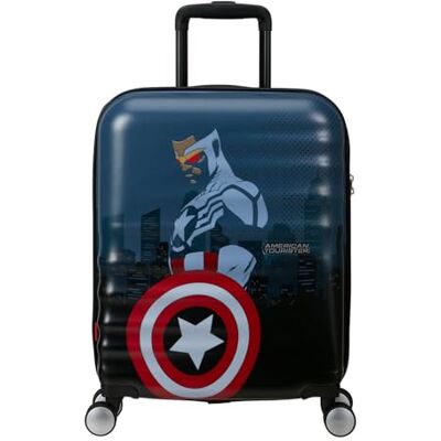 American Tourister Marvel Legends Handgepäck Koffer 55x40x20 cm, Hartschalenkoffer, Kabinentrolley für Ryanair & die meisten Airlines Captain America City American Tourister Marvel Legends Handgepäck Koffer 55x40x20 cm, Hartschalenkoffer, Kabinentrolley für Ryanair & die meisten Airlines Captain America City