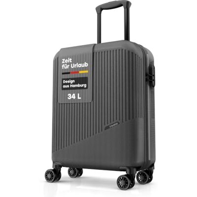 Travelite Handgepäck Koffer Bali Größe S, 55x39x20 cm, 2,5 kg, leicht kratzfester ABS Hartschalenkoffer, Bordtrolley für Condor, Ryanair & Lufthansa, 4 Doppelrollen, Zahlenschloss, Trolley klein Travelite Handgepäck Koffer Bali Größe S, 55x39x20 cm, 2,5 kg, leicht kratzfester ABS Hartschalenkoffer, Bordtrolley für Condor, Ryanair & Lufthansa, 4 Doppelrollen, Zahlenschloss, Trolley klein