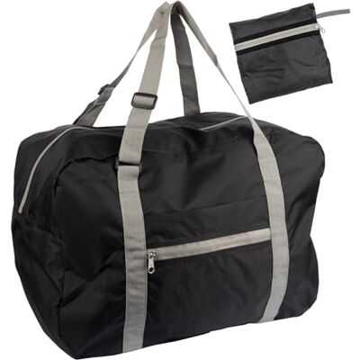 WEDO BAGTOGO Gepäcktasche – Faltbare Reisetasche (35L), Wasserabweisendes & Leichtes Nylon, Verstellbare Tragegurte, Wassergeschützte Reißverschlüsse, Kofferband zur Trolley-Befestigung, Schwarz WEDO BAGTOGO Gepäcktasche – Faltbare Reisetasche (35L), Wasserabweisendes & Leichtes Nylon, Verstellbare Tragegurte, Wassergeschützte Reißverschlüsse, Kofferband zur Trolley-Befestigung, Schwarz