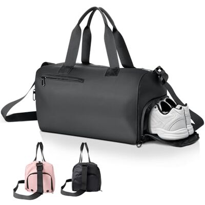 Romon Sporttasche Reisetasche, Sporttaschen Sportbeutel Schwimmtasche Trainingstasche mit Schuhfach Nassfach für Sport, Fitness, Reisen, Badetasche, Gym Bag Travel Bag für Damen Herren, Schwarz Romon Sporttasche Reisetasche, Sporttaschen Sportbeutel Schwimmtasche Trainingstasche mit Schuhfach Nassfach für Sport, Fitness, Reisen, Badetasche, Gym Bag Travel Bag für Damen Herren, Schwarz