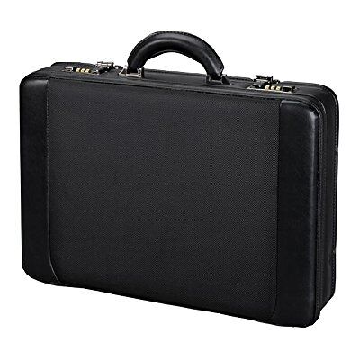 ALASSIO 45039 Attaché Laptop Koffer MODICA, aus strapazierfähigem Lederimitat, ca. 45,5 x 32,5 x 10,5 cm, schwarz ALASSIO 45039 Attaché Laptop Koffer MODICA, aus strapazierfähigem Lederimitat, ca. 45,5 x 32,5 x 10,5 cm, schwarz