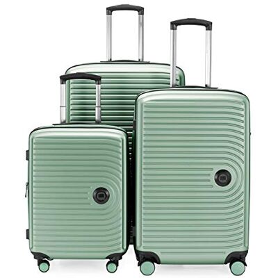 Hauptstadtkoffer Mitte 3er Kofferset Handgepäckskoffer 55 cm, mittelgroßer Koffer 68 cm + großer Reisekoffer 77 cm, Hartschale ABS, TSA, Mint Hauptstadtkoffer Mitte 3er Kofferset Handgepäckskoffer 55 cm, mittelgroßer Koffer 68 cm + großer Reisekoffer 77 cm, Hartschale ABS, TSA, Mint