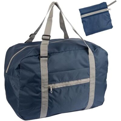 WEDO BAGTOGO Gepäcktasche – Faltbare Reisetasche (35L), Wasserabweisendes & Leichtes Nylon, Verstellbare Tragegurte, Wassergeschützte Reißverschlüsse, Kofferband zur Trolley-Befestigung, Blau WEDO BAGTOGO Gepäcktasche – Faltbare Reisetasche (35L), Wasserabweisendes & Leichtes Nylon, Verstellbare Tragegurte, Wassergeschützte Reißverschlüsse, Kofferband zur Trolley-Befestigung, Blau