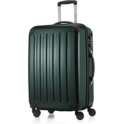 Hauptstadtkoffer ALEX Erweiterbarer Hartschalenkoffer 65 cm (74 L) mit TSA-Schloss robuster Trolley-Reisekoffer mit 4 Doppelrollen, Dunkelgrün Hauptstadtkoffer ALEX Erweiterbarer Hartschalenkoffer 65 cm (74 L) mit TSA-Schloss robuster Trolley-Reisekoffer mit 4 Doppelrollen, Dunkelgrün