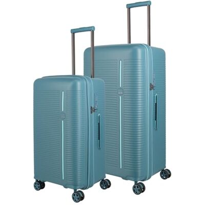 Travelite 4-Rad Koffer Set 2 teilig Größen L/M, Gepäck Serie Roomer: Hartschalen Trolleys mit TSA Kombinationsschloss; Größe M mit integrierter Dehnfalte Travelite 4-Rad Koffer Set 2 teilig Größen L/M, Gepäck Serie Roomer: Hartschalen Trolleys mit TSA Kombinationsschloss; Größe M mit integrierter Dehnfalte