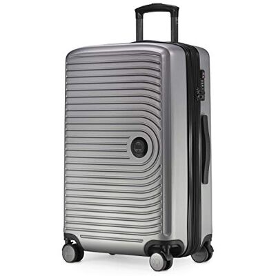 Hauptstadtkoffer Mitte Mittelgroßer Hartschalenkoffer, TSA, 4 Rollen, Check-In Gepäck mit 8 cm Volumenerweiterung, 68 cm, 88 L, Silbermatt Hauptstadtkoffer Mitte Mittelgroßer Hartschalenkoffer, TSA, 4 Rollen, Check-In Gepäck mit 8 cm Volumenerweiterung, 68 cm, 88 L, Silbermatt