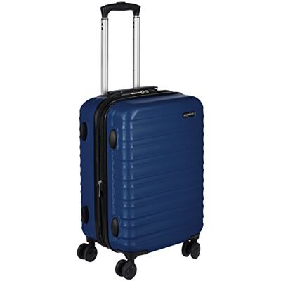 Amazon Basics Hartschalen-Koffer Klein Erweiterbares ABS-Handgepäck mit 4 Doppel-Spinnerrädern Kratzfest und Leicht 55 x 37,5 x 25,5cm Marineblau Amazon Basics Hartschalen-Koffer Klein Erweiterbares ABS-Handgepäck mit 4 Doppel-Spinnerrädern Kratzfest und Leicht 55 x 37,5 x 25,5cm Marineblau