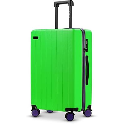 ETERNITIVE Koffer Groß Reisekoffer aus ABS Größe: 75,5 x 49 x 30 cm Rollkoffer 99L Reisetrolley Leicht mit Doppelrollen 360° Hartschalenkoffer mit TSA-Schloss Grün ETERNITIVE Koffer Groß Reisekoffer aus ABS Größe: 75,5 x 49 x 30 cm Rollkoffer 99L Reisetrolley Leicht mit Doppelrollen 360° Hartschalenkoffer mit TSA-Schloss Grün