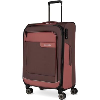 Travelite 4-Rad Koffer Größe M Weichschale aus recyceltem Material, Gepäck Serie VIIA: Trolley mit Dehnfalte + Kantenschutz, 67 cm, 70-80 Liter Travelite 4-Rad Koffer Größe M Weichschale aus recyceltem Material, Gepäck Serie VIIA: Trolley mit Dehnfalte + Kantenschutz, 67 cm, 70-80 Liter