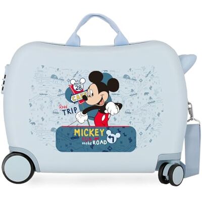 Disney Mickey Road Trip Blau Kinderkoffer 50 x 39 x 20 cm starres ABS seitliches Zahlenschloss 34 l 1,8 kg 4 Rollen Handgepäck Disney Mickey Road Trip Blau Kinderkoffer 50 x 39 x 20 cm starres ABS seitliches Zahlenschloss 34 l 1,8 kg 4 Rollen Handgepäck