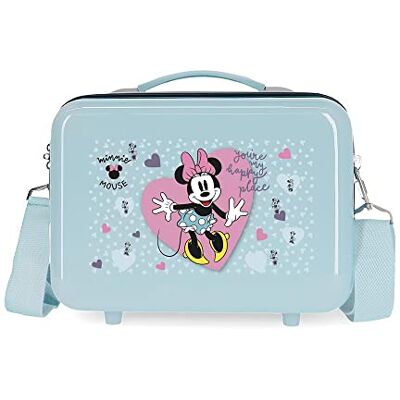 Disney Minnie My happy place Blau Anpassbarer Kulturbeutel 29x21x15 cm Starres ABS 9.14L 0.6 kg Disney Minnie My happy place Blau Anpassbarer Kulturbeutel 29x21x15 cm Starres ABS 9.14L 0.6 kg