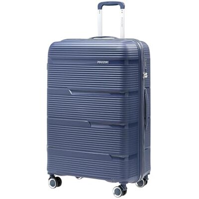 PUCCINI Casablanca Koffer 75x51x30 cm Hartschalenkoffer aus Polypropylen Reisekoffer mit 4 Spinner Rollen Zahlenschloss Leicht (4,3 kg) Teleskopgriff Kreuzspanngurte (Dunkelblau, XL) PUCCINI Casablanca Koffer 75x51x30 cm Hartschalenkoffer aus Polypropylen Reisekoffer mit 4 Spinner Rollen Zahlenschloss Leicht (4,3 kg) Teleskopgriff Kreuzspanngurte (Dunkelblau, XL)