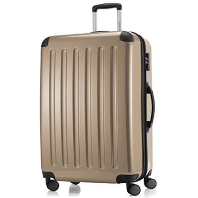 Hauptstadtkoffer Alex Erweiterbarer Hartschalenkoffer 75 cm (119 L) mit Zahlenschloss – robuster Trolley-Reisekoffer mit 4 Doppelrollen, Champagner Hauptstadtkoffer Alex Erweiterbarer Hartschalenkoffer 75 cm (119 L) mit Zahlenschloss – robuster Trolley-Reisekoffer mit 4 Doppelrollen, Champagner