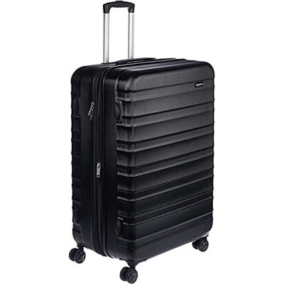 Amazon Basics Hartschalen-Koffer Groß Erweiterbares ABS-Reisegepäck mit 4 Doppel-Spinnerrädern Kratzfest und Leicht 78 x 52,6 x 32cm Schwarz Amazon Basics Hartschalen-Koffer Groß Erweiterbares ABS-Reisegepäck mit 4 Doppel-Spinnerrädern Kratzfest und Leicht 78 x 52,6 x 32cm Schwarz