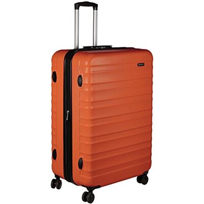 Amazon Basics Erweiterbarer Hartschalenkoffer – ABS-Reisegepäck mit 4 Spinner-Doppelrollen – Kratzfeste und leichte Konstruktion – 52,6cm x 32,0cm x 78,0cm – Gebranntes Orange Amazon Basics Erweiterbarer Hartschalenkoffer – ABS-Reisegepäck mit 4 Spinner-Doppelrollen – Kratzfeste und leichte Konstruktion – 52,6cm x 32,0cm x 78,0cm – Gebranntes Orange