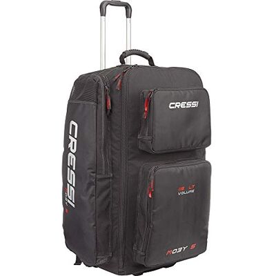 Cressi Trolley Bag Black/Red 115 L Moby 5 Robuste und Geräumige Trolley Tasche ideal für Sportliche Aktivitäten und Reisen, Schwarz/Rot, 115 L, Unisex Cressi Trolley Bag Black/Red 115 L Moby 5 Robuste und Geräumige Trolley Tasche ideal für Sportliche Aktivitäten und Reisen, Schwarz/Rot, 115 L, Unisex