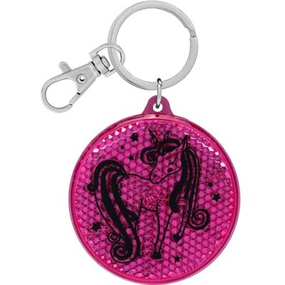 GRUSS & CO Reflektor Motiv "Einhorn" Runder Anhänger mit Schlüsselring und Karabinerverschluss, Schlüsselanhänger auf Headercard, Reflektoranhänger Kindergeburtstag, Geschenk, Schulstart 70158 GRUSS & CO Reflektor Motiv "Einhorn" Runder Anhänger mit Schlüsselring und Karabinerverschluss, Schlüsselanhänger auf Headercard, Reflektoranhänger Kindergeburtstag, Geschenk, Schulstart 70158