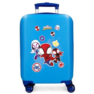 Marvel Spiderman Go Webs Go Kinderkoffer, Hartschale, ABS, seitlicher Kombinationsverschluss, 4 Räder, Handgepäck, blau, 33x50x20 cms, Koffer 50 Marvel Spiderman Go Webs Go Kinderkoffer, Hartschale, ABS, seitlicher Kombinationsverschluss, 4 Räder, Handgepäck, blau, 33x50x20 cms, Koffer 50