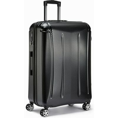 Amazon Basics Hartschalenkoffer, großer Koffer mit Rollen, Oxford Spinner mit TSA-Schloss, vier Rollrädern und kratzfester Oberfläche, 76 cm, schwarz Amazon Basics Hartschalenkoffer, großer Koffer mit Rollen, Oxford Spinner mit TSA-Schloss, vier Rollrädern und kratzfester Oberfläche, 76 cm, schwarz