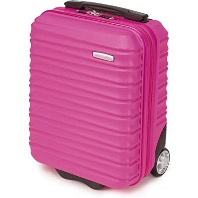 WITTCHEN Reisekoffer Kleinkoffer Kabinengepäck Handgepäck Rollkoffer Hartschale aus ABS2 Standard-Rollen Reißverschluss Groove Line Kleinkoffer XXS rosa Lufthansa/Eurowings/Ryanair/Condor WITTCHEN Reisekoffer Kleinkoffer Kabinengepäck Handgepäck Rollkoffer Hartschale aus ABS2 Standard-Rollen Reißverschluss Groove Line Kleinkoffer XXS rosa Lufthansa/Eurowings/Ryanair/Condor