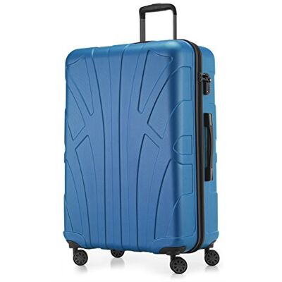 suitline großer Hartschalen-Koffer Koffer Trolley Rollkoffer XL Reisekoffer, TSA, 76 cm, ca. 96-110 Liter, 100% ABS Matt, Cyanblau suitline großer Hartschalen-Koffer Koffer Trolley Rollkoffer XL Reisekoffer, TSA, 76 cm, ca. 96-110 Liter, 100% ABS Matt, Cyanblau