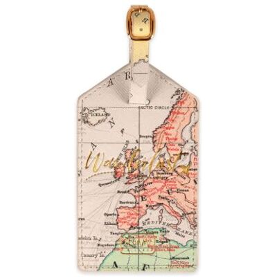 LEGAMI Gepäckanhänger, Koffer-Identifikation, Platz für persönliche Daten, verstellbarer Riemen, für Reisen, 6,8 x 17 cm, Thema Travel LEGAMI Gepäckanhänger, Koffer-Identifikation, Platz für persönliche Daten, verstellbarer Riemen, für Reisen, 6,8 x 17 cm, Thema Travel
