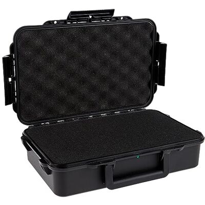 MAX Koffer Luftdichte Box mit hochdichtem Würfelschwamm zum Tragen und Schützen von Ausrüstung und Materialien, 003HDS, Innenmaße 316 x 195 x 53 mm MAX Koffer Luftdichte Box mit hochdichtem Würfelschwamm zum Tragen und Schützen von Ausrüstung und Materialien, 003HDS, Innenmaße 316 x 195 x 53 mm