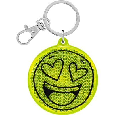 GRUSS & CO Reflektor Motiv "Smile" Runder Anhänger mit Schlüsselring und Karabinerverschluss, Schlüsselanhänger auf Headercard, Reflektoranhänger Kindergeburtstag, Geschenk, Schulstart 70149 GRUSS & CO Reflektor Motiv "Smile" Runder Anhänger mit Schlüsselring und Karabinerverschluss, Schlüsselanhänger auf Headercard, Reflektoranhänger Kindergeburtstag, Geschenk, Schulstart 70149