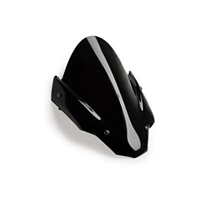 Puig 20794N Z-Racing-Windschild, aerodynamisch und sportlich, aus 3 mm Acryl mit doppelter Höhe und seitlichen Kanälen zur Verbesserung von Schutz und Stabilität, Schwarz Puig 20794N Z-Racing-Windschild, aerodynamisch und sportlich, aus 3 mm Acryl mit doppelter Höhe und seitlichen Kanälen zur Verbesserung von Schutz und Stabilität, Schwarz