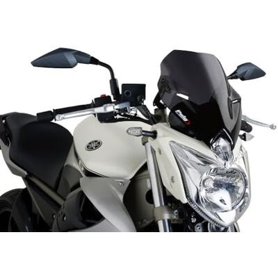 Puig 5026F Naked New Generation Sport sportlich und aerodynamisch aus 3 mm Acryl mit erhöhter Bauform, die den Schutz verbessert und eine breite Sicht beibehält, Dunkel Getönt Puig 5026F Naked New Generation Sport sportlich und aerodynamisch aus 3 mm Acryl mit erhöhter Bauform, die den Schutz verbessert und eine breite Sicht beibehält, Dunkel Getönt