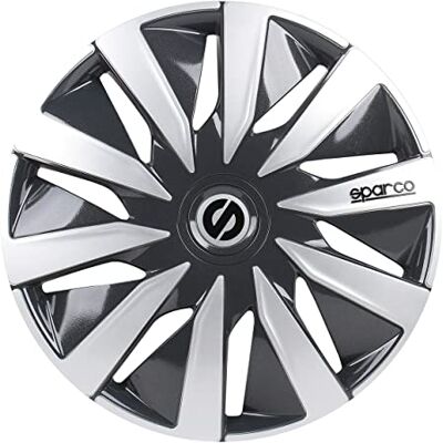 Sparco Satz Radzierblenden Lazio 13-Zoll Grau/Silber Sparco Satz Radzierblenden Lazio 13-Zoll Grau/Silber