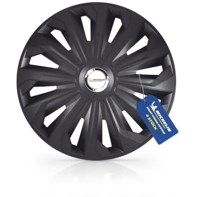 Michelin Radkappen MX-FB 15 Zoll Universal Radzierblenden 4er Set Fürs Auto ABS Kunststoff, Schwarz Michelin Radkappen MX-FB 15 Zoll Universal Radzierblenden 4er Set Fürs Auto ABS Kunststoff, Schwarz
