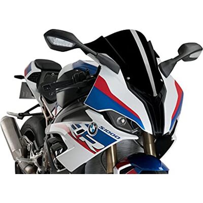Puig 3571N Z-Racing-Windschild, aerodynamisch und sportlich, aus 3 mm Acryl mit doppelter Höhe und seitlichen Kanälen zur Verbesserung von Schutz und Stabilität, Schwarz Puig 3571N Z-Racing-Windschild, aerodynamisch und sportlich, aus 3 mm Acryl mit doppelter Höhe und seitlichen Kanälen zur Verbesserung von Schutz und Stabilität, Schwarz