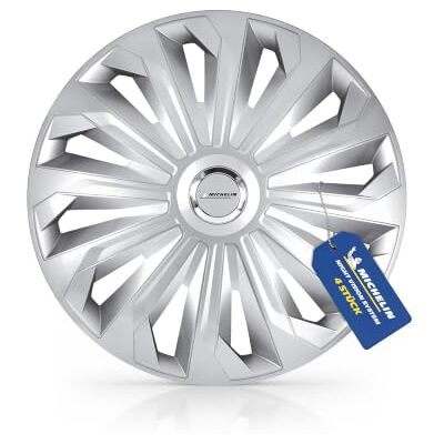 Michelin Radkappen MX-MS 16 Zoll Silber mit Chromring 4 Stück Universal Radzierblenden, 4er Set Fürs Auto, ABS Kunststoff, Silber mit Chromring, Night-Vision-System Michelin Radkappen MX-MS 16 Zoll Silber mit Chromring 4 Stück Universal Radzierblenden, 4er Set Fürs Auto, ABS Kunststoff, Silber mit Chromring, Night-Vision-System