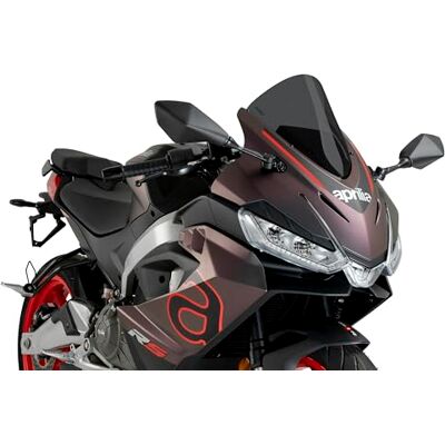 Puig 22274F R-Racer-Verkleidungsscheibe sportlich aerodynamisch Hochleistungs-Windscheibe aus 3 mm PMMA mit optimiertem Racing-Design zur Verbesserung von Schutz und Stabilität, Dunkel Getönt Puig 22274F R-Racer-Verkleidungsscheibe sportlich aerodynamisch Hochleistungs-Windscheibe aus 3 mm PMMA mit optimiertem Racing-Design zur Verbesserung von Schutz und Stabilität, Dunkel Getönt