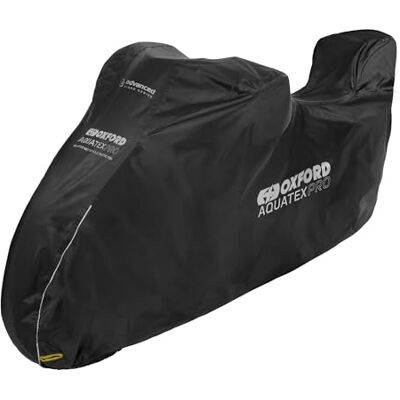 Oxford Aquatex Pro Topbox Abdeckung CV234 Wasserdichter Schwerlastschutz Motorrad Roller mit Topbox, klein, schwarz Oxford Aquatex Pro Topbox Abdeckung CV234 Wasserdichter Schwerlastschutz Motorrad Roller mit Topbox, klein, schwarz