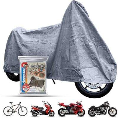 Grau Motorradabdeckung Wasserfest Atmungsaktiv Scooter Fahrrad UV Staubschutz - Motorradabdeckung Grau Motorradabdeckung Wasserfest Atmungsaktiv Scooter Fahrrad UV Staubschutz - Motorradabdeckung