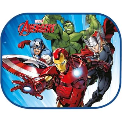 Tataway Paar Marvel Avengers Auto-Seitenmarkisen 44x35 cm — Sonnenschutz für Kinder mit Offiziellen Grafiken von Iron Man, Thor, Hulk, Captain America Tataway Paar Marvel Avengers Auto-Seitenmarkisen 44x35 cm — Sonnenschutz für Kinder mit Offiziellen Grafiken von Iron Man, Thor, Hulk, Captain America