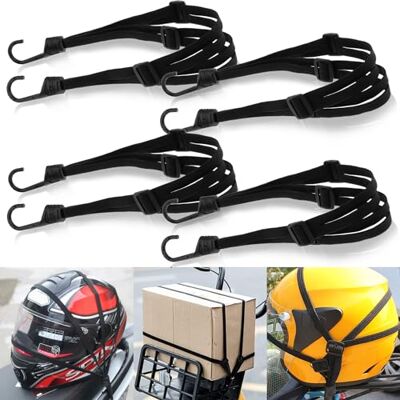 Romon Gepäckspanner Expander mit Haken, 4 Stücke Verstellbarer Fahrrad Spanngurte mit Haken und 8 Schiebeschnalle für Fahrrad Motorrad Fixieren von Helm Gepäck Umhängetasche Romon Gepäckspanner Expander mit Haken, 4 Stücke Verstellbarer Fahrrad Spanngurte mit Haken und 8 Schiebeschnalle für Fahrrad Motorrad Fixieren von Helm Gepäck Umhängetasche