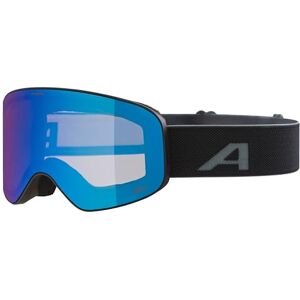 ALPINA FERNIE Q-LITE Verspiegelte Skibrille für Kinder, Kontrastverstärkende & Polarisierte OTG Gläser, ideal für Brillenträger, Mit 100% UV-Schutz, black matt/blue ALPINA FERNIE Q-LITE Verspiegelte Skibrille für Kinder, Kontrastverstärkende & Polarisierte OTG Gläser, ideal für Brillenträger, Mit 100% UV-Schutz, black matt/blue