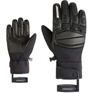 Ziener Herren GOMIN-Z Ski-Handschuhe/Wintersport wasserdicht Lederinnenhand PFC frei, Black, 10 Ziener Herren GOMIN-Z Ski-Handschuhe/Wintersport wasserdicht Lederinnenhand PFC frei, Black, 10