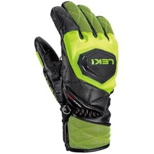 LEKI Kinder WCR Venom 3D Handschuhe, Black-Ice Lemon, 5 LEKI Kinder WCR Venom 3D Handschuhe, Black-Ice Lemon, 5