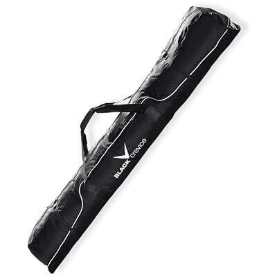 Black Crevice Skitasche I Skisack für 3 Paar Ski & 3 Paar Stöcke I robuste Skibag mit gepolsterten Doppelhaltegriffen I Ski-Tasche mit durchgängigem Doppelreißverschluss I Maße: 190x13x30cm Black Crevice Skitasche I Skisack für 3 Paar Ski & 3 Paar Stöcke I robuste Skibag mit gepolsterten Doppelhaltegriffen I Ski-Tasche mit durchgängigem Doppelreißverschluss I Maße: 190x13x30cm
