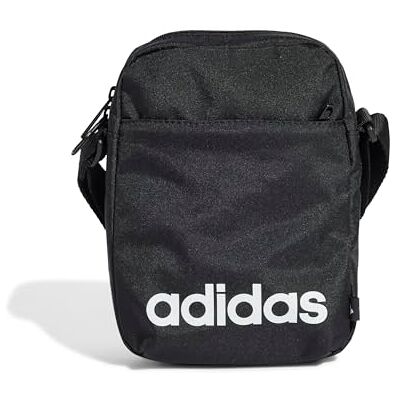 Adidas Unisex Linear Organizer Waist Pack, Black/White, One Size Adidas Unisex Linear Organizer Waist Pack, Black/White, One Size