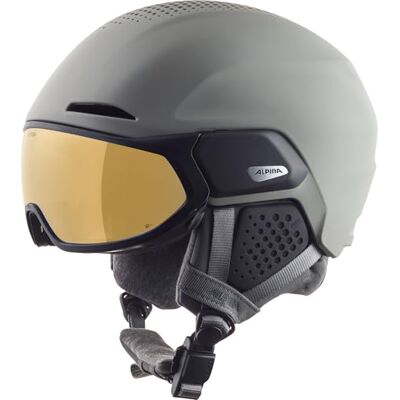 ALPINA Alto Q-LITE sicherer, stoßabsorbierender & individuell anpassbarer Skihelm für Erwachsene, mit kontrastverstärkendem Visier ALPINA Alto Q-LITE sicherer, stoßabsorbierender & individuell anpassbarer Skihelm für Erwachsene, mit kontrastverstärkendem Visier