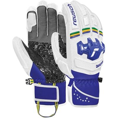 Reusch Worldcup Warrior SC Racing Handschuhe – Unisex Skihandschuhe mit Knöchel- & Fingerprotektion, Primaloft Gold, Leder, Winddicht, wasserdicht, atmungsaktiv Reusch Worldcup Warrior SC Racing Handschuhe – Unisex Skihandschuhe mit Knöchel- & Fingerprotektion, Primaloft Gold, Leder, Winddicht, wasserdicht, atmungsaktiv