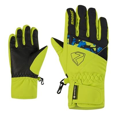 Ziener Kinder LEIF-Z Ski-Handschuhe/Wintersport Gore-Tex, wasserdicht, Lime, 4,5 Ziener Kinder LEIF-Z Ski-Handschuhe/Wintersport Gore-Tex, wasserdicht, Lime, 4,5