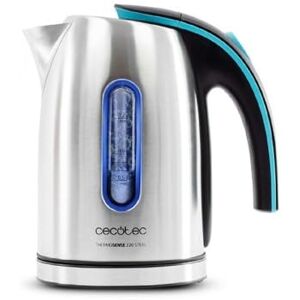 Cecotec Elektrischer Wasserkocher ThermoSense 220 Steel, 1,2L, BPA-frei, 1630W, 360° Basis, Abnehmbarer Antikalkfilter, Doppelsicherheit, Edelstahl, Kabelloser, Schnelles Aufkochen Cecotec Elektrischer Wasserkocher ThermoSense 220 Steel, 1,2L, BPA-frei, 1630W, 360° Basis, Abnehmbarer Antikalkfilter, Doppelsicherheit, Edelstahl, Kabelloser, Schnelles Aufkochen